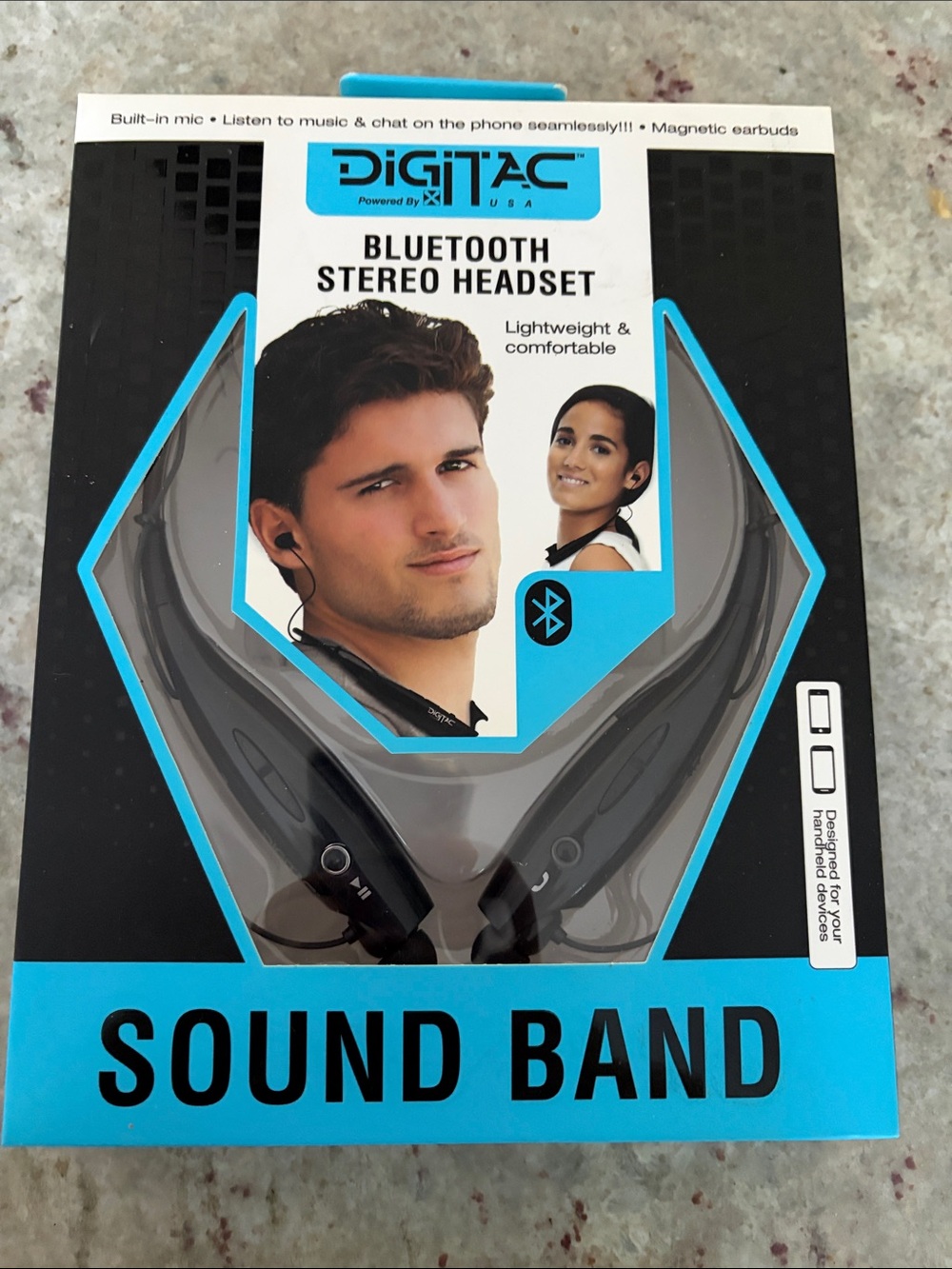 Bluetooth Stereo Headset Neckband - Black